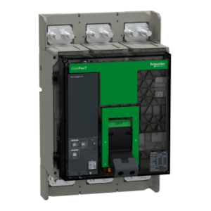 Intreruptor automat, ComPacT NS1250N, 50kA la 415VAC, 3P, fix, cu operare manuala, echipat cu unitate de declansare MicroLogic 2.0, 1250A