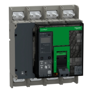Intreruptor automat, ComPacT NS800N, 50kA la 415VAC, 4P, fix, cu operare manuala, echipat cu unitate de declansare MicroLogic 5.0A, 800A Intreruptor automat, ComPacT NS800N, 50kA la 415VAC, 4P, fix, cu operare manuala, echipat cu unitate de declansare MicroLogic 5.0A, 800A