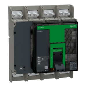 Intreruptor automat, ComPacT NS800H, 70kA la 415VAC, 4P, fix, cu operare manuala, echipat cu unitate de declansare MicroLogic 2.0, 800A