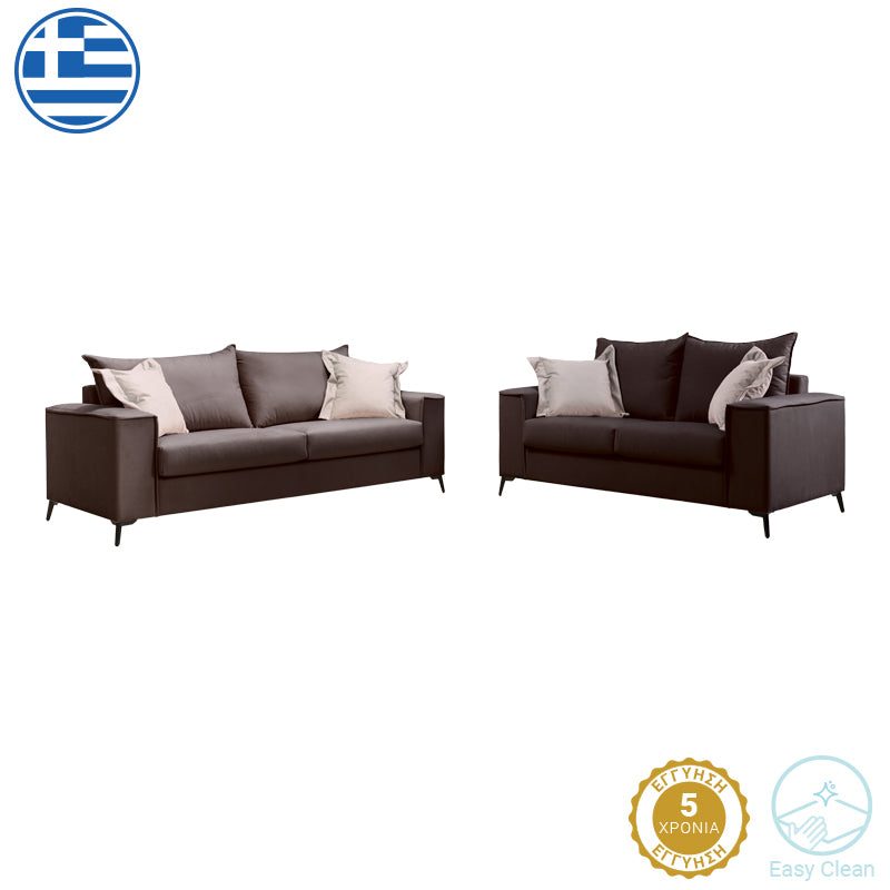 Set 2 canapele cu 2 locuri Verona x2 Gri inchis 225x93x100 cm Set 2 canapele cu 2 locuri Verona x2 Gri inchis 225x93x100 cm