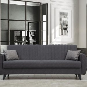 Canapea extensibila cu 3 locuri Alkon cu Lada de Depozitare, 214 x 86 x 77 cm Canapea extensibila cu 3 locuri Alkon cu Lada de Depozitare, 214 x 86 x 77 cm