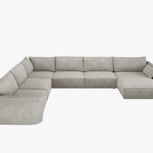 Coltar 8 locuri Kaelle chenille L384 cm