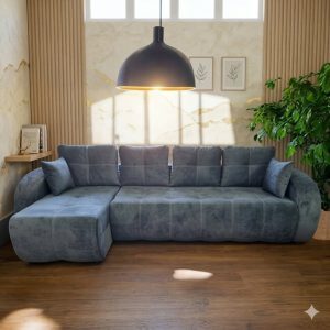Colțar Madrid Tip 2 extensibil – 305×150 cm, cu ladă de depozitare, tapițerie stofă, saltea poliuretanică, structură fag Colțar Madrid Tip 2 extensibil - 305x150 cm, cu ladă de depozitare, tapițerie stofă, saltea poliuretanică, structură fag