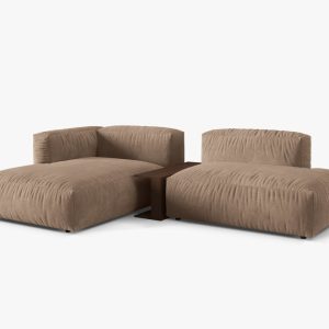 Coltar modular Martina catifea Vogue L285 cm + masuta de cafea
