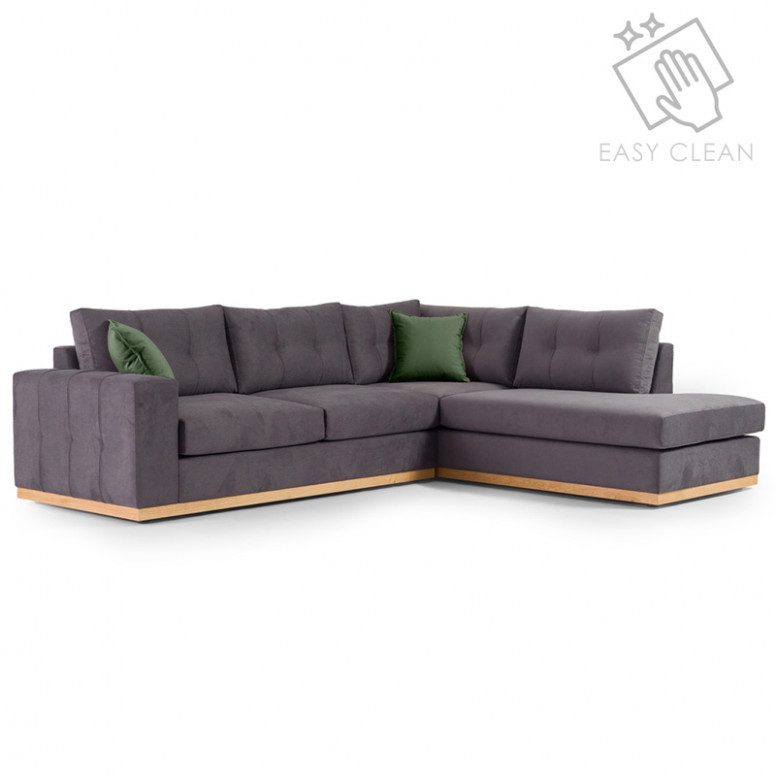 Coltar Stanga Boston Gri Inchis – Natural 280x225x95 cm Coltar Stanga Boston Gri Inchis - Natural 280x225x95 cm