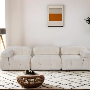 Canapea 3 locuri, Atelier del Sofa, 560ARE2481, Alb Canapea 3 locuri, Atelier del Sofa, 560ARE2481, Alb