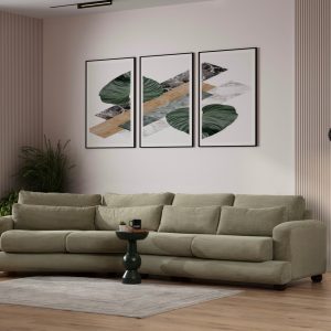 Canapea cu 4 locuri, Atelier del Sofa, 560ARE1832, Verde