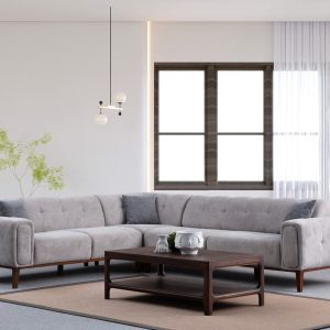 Coltar, Atelier del Sofa, 560ARE1263, Cadru: Lemn de fag/PAL, Gri deschis Coltar, Atelier del Sofa, 560ARE1263, Cadru: Lemn de fag/PAL, Gri deschis