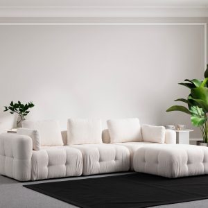 Coltar, Atelier del Sofa, 560ARE4142, Lemn de fag / PAL, Alb