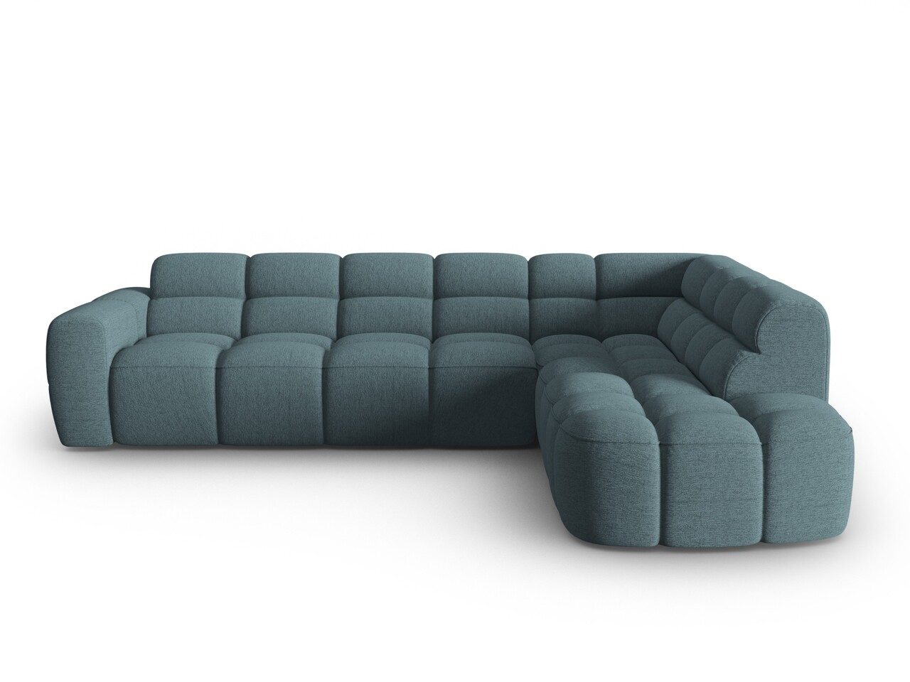 Coltar dreapta 5 locuri, Lisa-193, Micadoni Home, 293x234x77 cm, tesatura structurata, albastru deschis Coltar dreapta 5 locuri, Lisa-193, Micadoni Home, 293x234x77 cm, tesatura structurata, albastru deschis