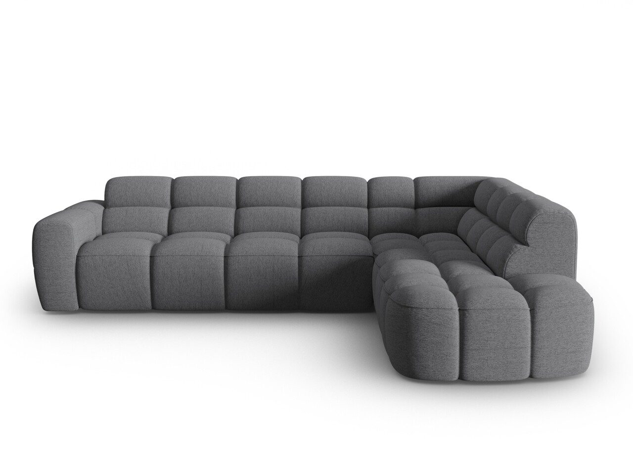 Coltar dreapta 5 locuri, Lisa-193, Micadoni Home, 293x234x77 cm, tesatura structurata, gri Coltar dreapta 5 locuri, Lisa-193, Micadoni Home, 293x234x77 cm, tesatura structurata, gri