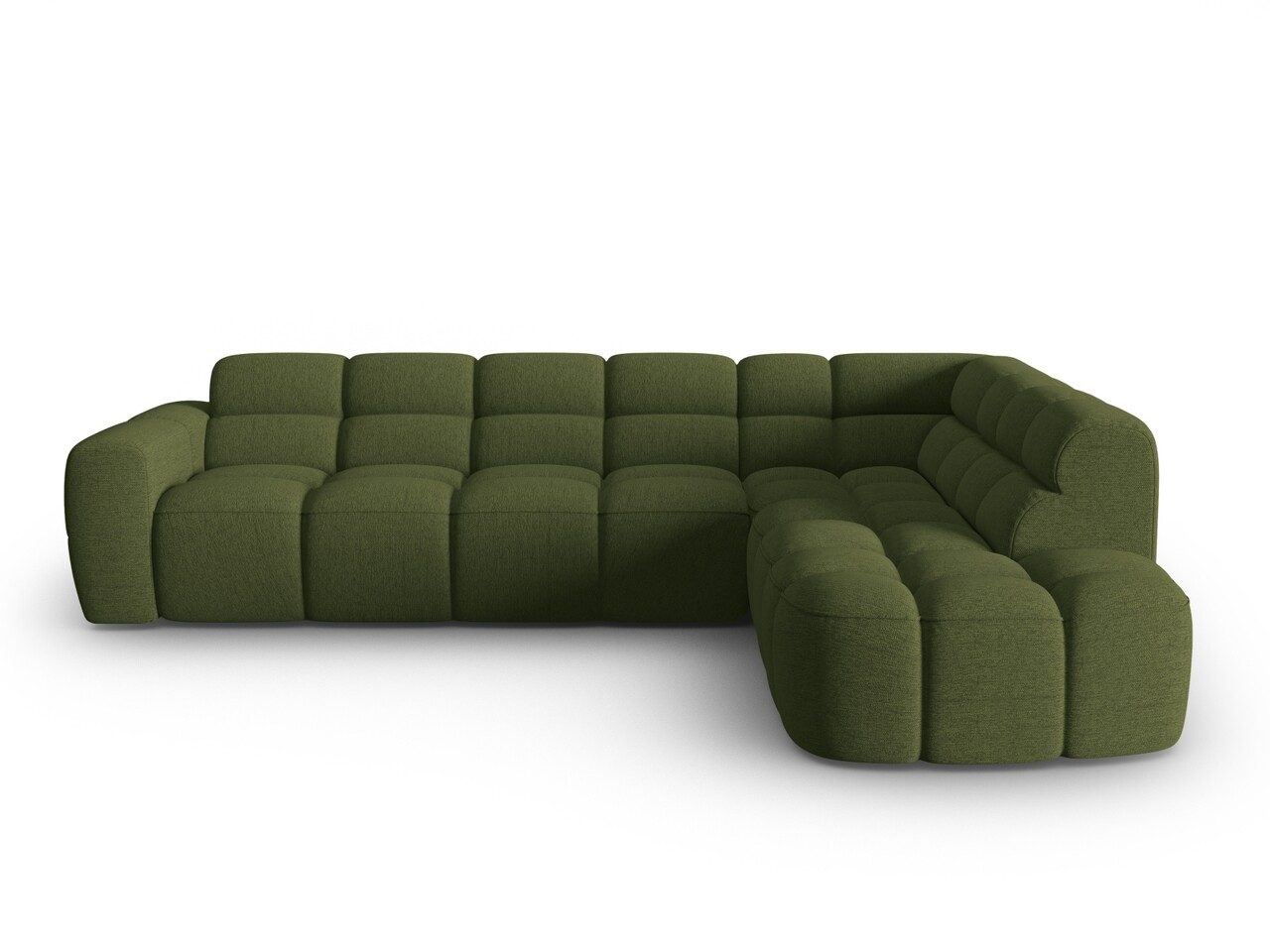 Coltar dreapta 5 locuri, Lisa-193, Micadoni Home, 293x234x77 cm, tesatura structurata, verde melange Coltar dreapta 5 locuri, Lisa-193, Micadoni Home, 293x234x77 cm, tesatura structurata, verde melange