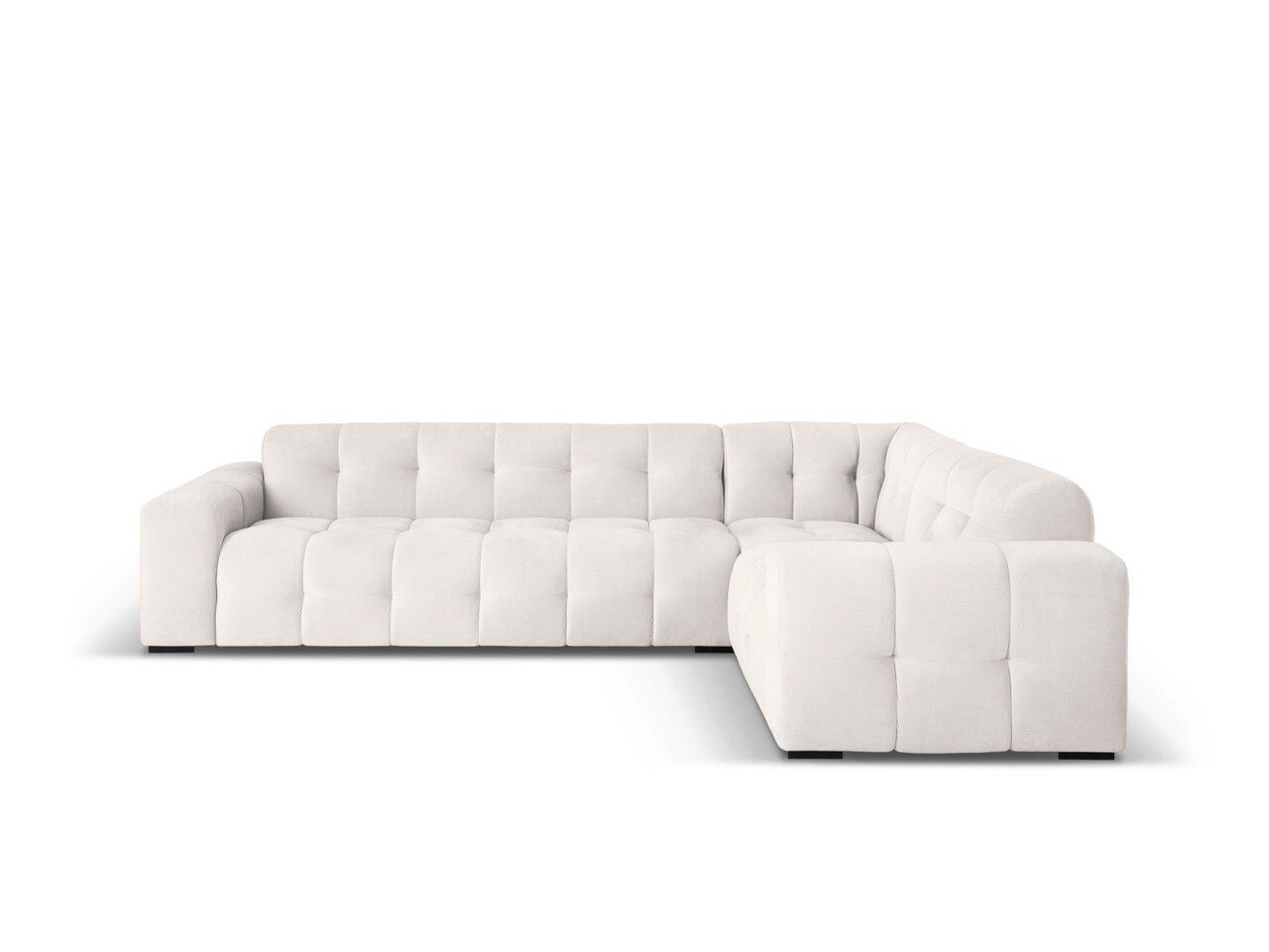 Coltar dreapta 6 locuri, Kendal, Micadoni Home, BL, 332x231x79 cm, catifea, gri deschis Coltar dreapta 6 locuri, Kendal, Micadoni Home, BL, 332x231x79 cm, catifea, gri deschis