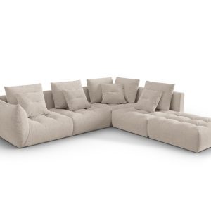 Coltar modular dreapta 4 locuri, Bloom-86, Micadoni Home, 316x310x95 cm, tesatura structurata, bej inchis Coltar modular dreapta 4 locuri, Bloom-86, Micadoni Home, 316x310x95 cm, tesatura structurata, bej inchis