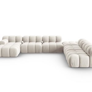 Coltar panoramic modular dreapta 7 locuri, Bellis-51, Micadoni Home, 376x282x70 cm, catifea, bej inchis Coltar panoramic modular dreapta 7 locuri, Bellis-51, Micadoni Home, 376x282x70 cm, catifea, bej inchis