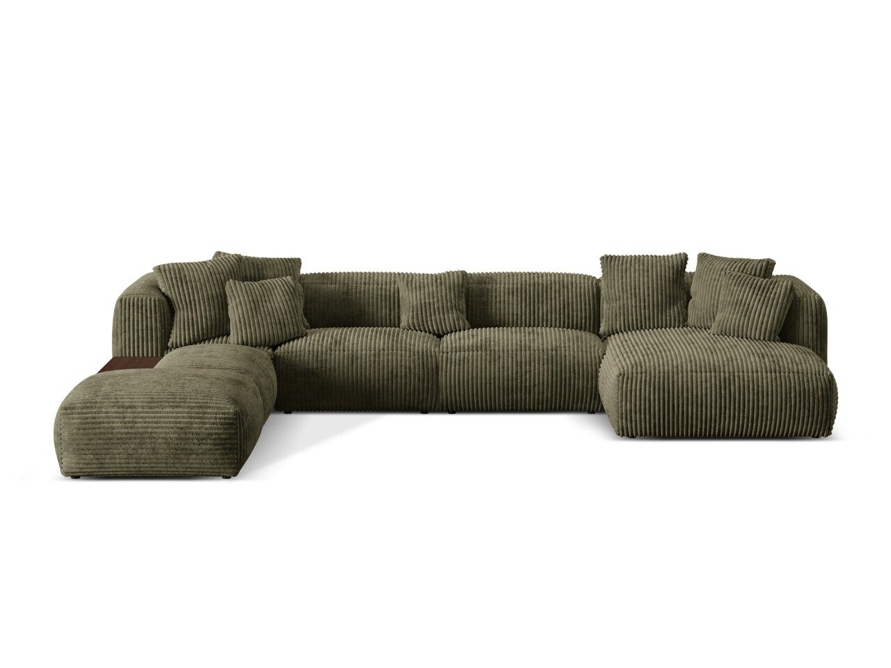 Coltar panoramic stanga 5 locuri design modular, Martina-212, Micadoni Home, 406x280x75 cm, velur, verde muschi Coltar panoramic stanga 5 locuri design modular, Martina-212, Micadoni Home, 406x280x75 cm, velur, verde muschi