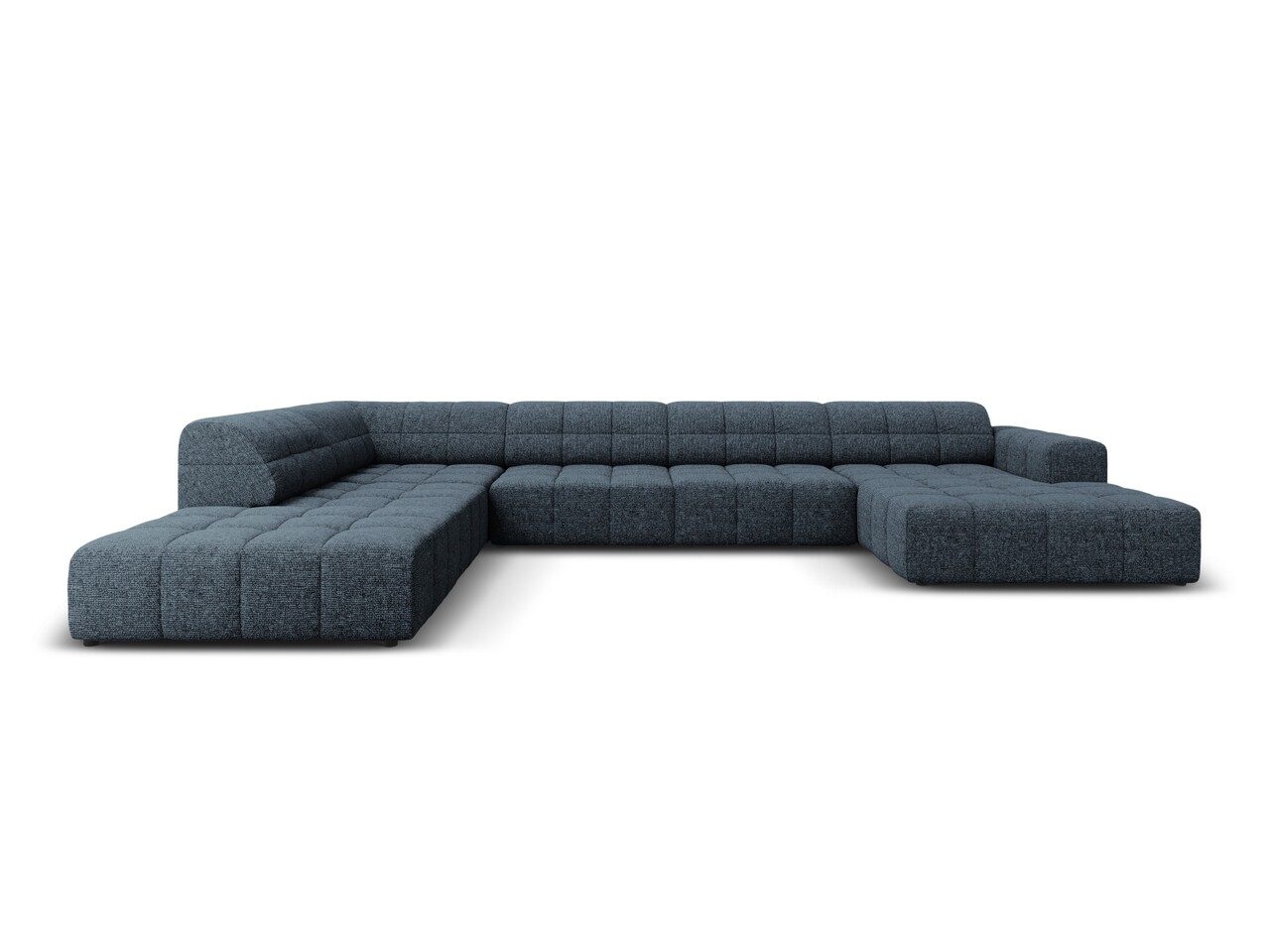 Coltar panoramic stanga 7 locuri, Jennifer-140, Micadoni Home, 364x262x70 cm, tesatura chenille din poliester, albastru regal Coltar panoramic stanga 7 locuri, Jennifer-140, Micadoni Home, 364x262x70 cm, tesatura chenille din poliester, albastru regal