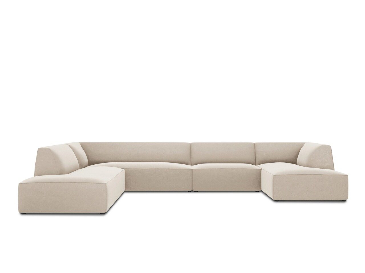 Coltar panoramic stanga 7 locuri, Ruby, Micadoni Home, BL, 366x273x69 cm, catifea, bej Coltar panoramic stanga 7 locuri, Ruby, Micadoni Home, BL, 366x273x69 cm, catifea, bej