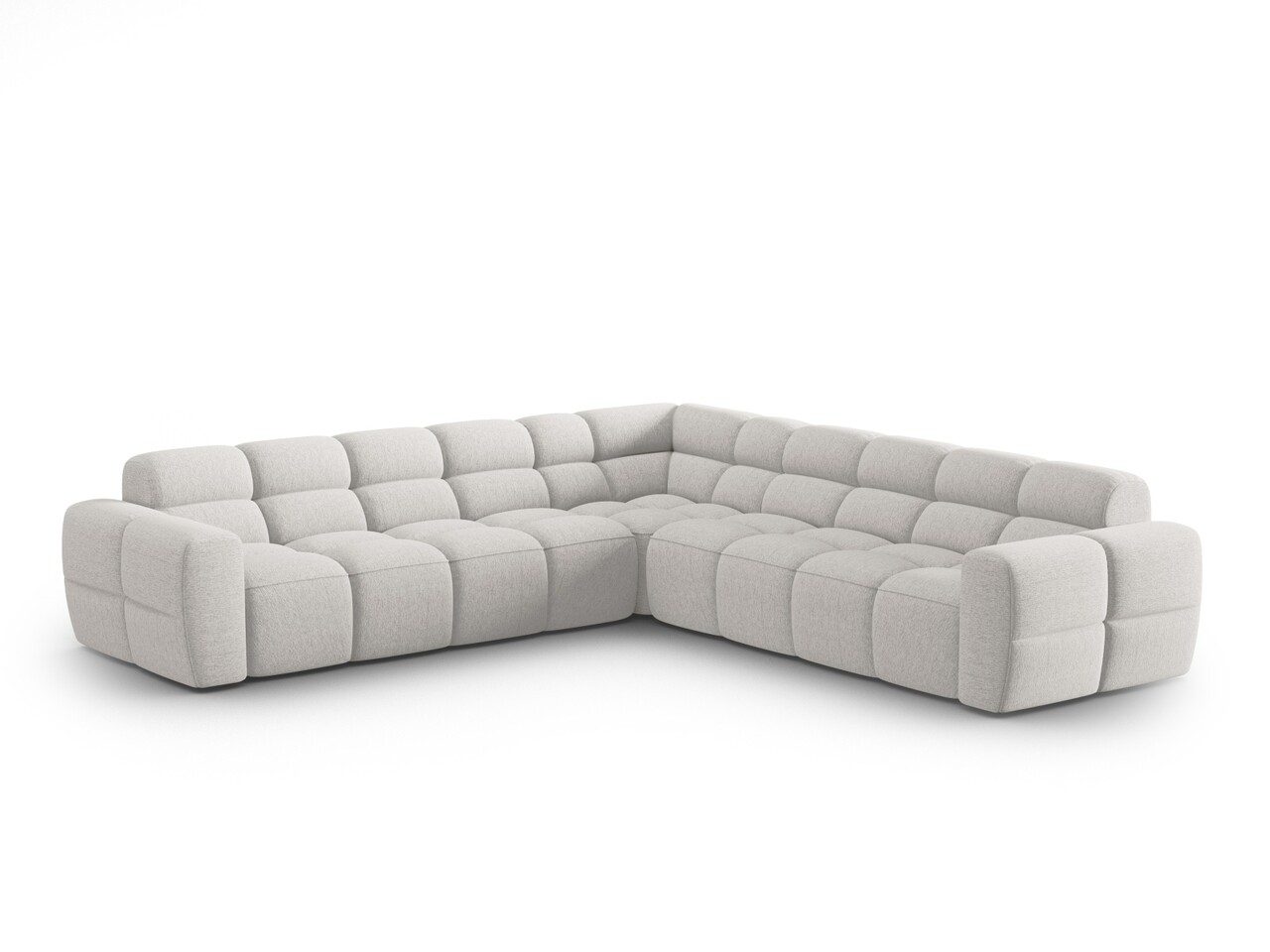 Coltar simetric 5 locuri, Lisa-193, Micadoni Home, 310x310x77 cm, tesatura structurata, gri deschis Coltar simetric 5 locuri, Lisa-193, Micadoni Home, 310x310x77 cm, tesatura structurata, gri deschis