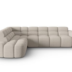 Coltar stanga 5 locuri, Lisa-193, Micadoni Home, 293x234x77 cm, tesatura structurata, bej sand Coltar stanga 5 locuri, Lisa-193, Micadoni Home, 293x234x77 cm, tesatura structurata, bej sand
