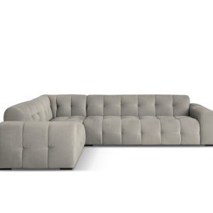 Coltar stanga 6 locuri, Kendal, Micadoni Home, BL, 332x231x79 cm, catifea, gri inchis Coltar stanga 6 locuri, Kendal, Micadoni Home, BL, 332x231x79 cm, catifea, gri inchis