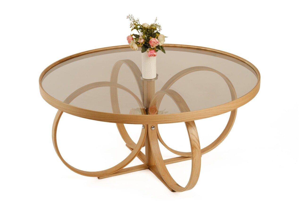Masuta de cafea, Hanah Home, Tokyo, 100x47x100 cm, 100% SOLID OAK WOOD, Stejar Masuta de cafea, Hanah Home, Tokyo, 100x47x100 cm, 100% SOLID OAK WOOD, Stejar