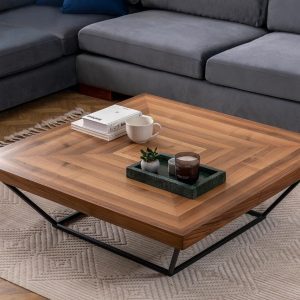 Masuta de cafea, Hanah Home, Cora, 100x32x100 cm, Maro