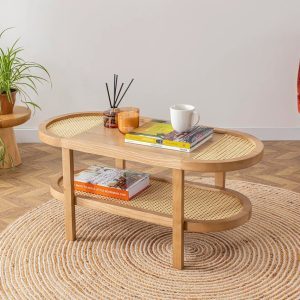 Masuta de cafea, Hanah Home, Nala 42, 91x42x36 cm, Natural Masuta de cafea, Hanah Home, Nala 42, 91x42x36 cm, Natural