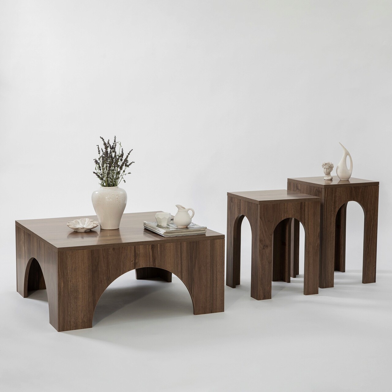 Masuta de cafea, Hanah Home, Collesium, 80x37x80 cm, Maro Masuta de cafea, Hanah Home, Collesium, 80x37x80 cm, Maro