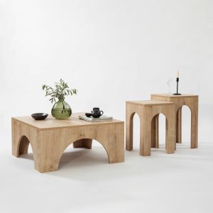 Masuta de cafea, Hanah Home, Collesium, 80x37x80 cm, Stejar