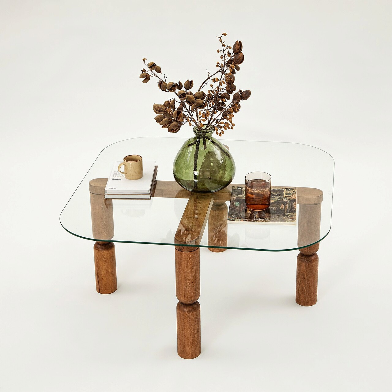 Masuta de cafea, Hanah Home, Kei, 80x40x80 cm, Maro Masuta de cafea, Hanah Home, Kei, 80x40x80 cm, Maro
