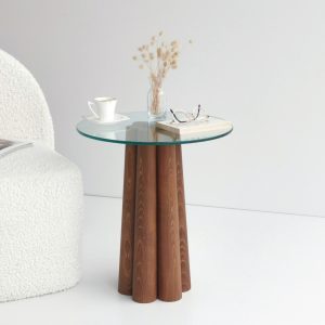 Masuta de cafea, Hanah Home, Pianeta, 45x50x50 cm, Maro