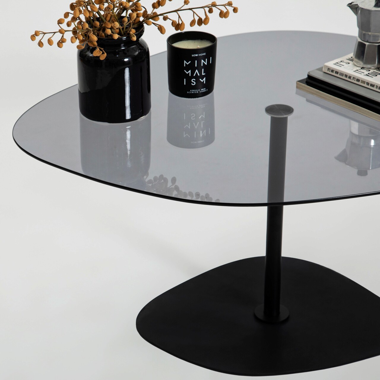 Masuta de cafea, Hanah Home, Soho, 85x40x67 cm, Gri închis/negru Masuta de cafea, Hanah Home, Soho, 85x40x67 cm, Gri închis/negru