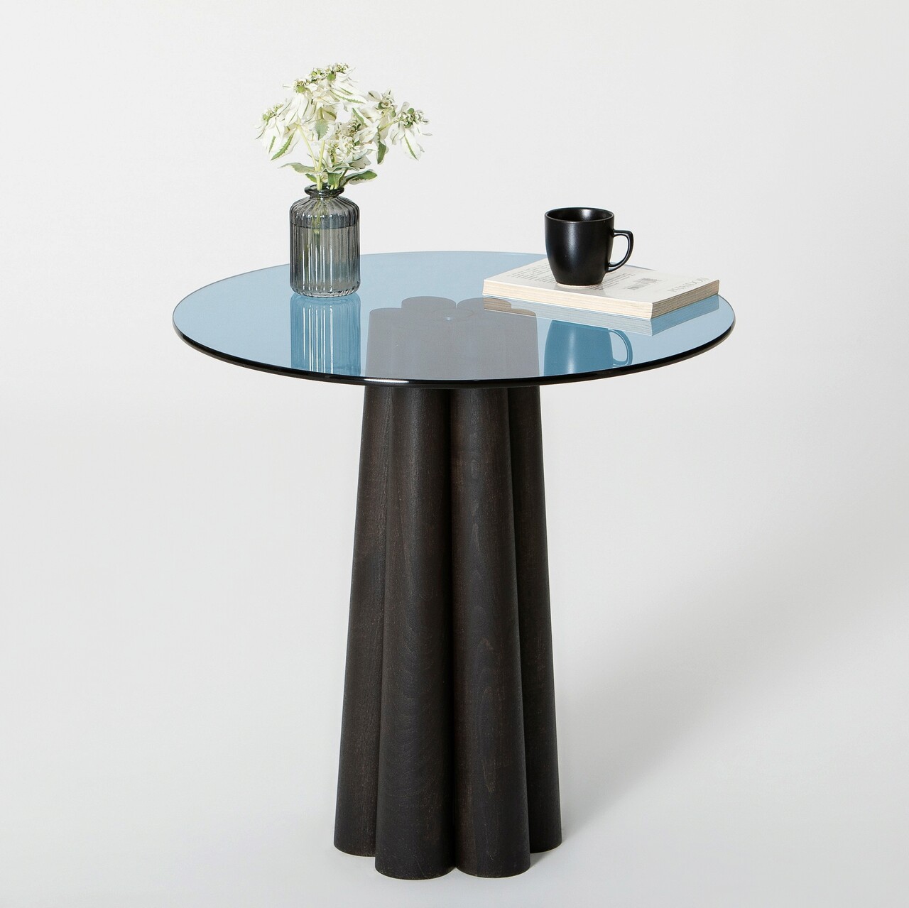 Masuta de cafea, Hanah Home, Thales, 50x50x50 cm, Negru/Albastru Masuta de cafea, Hanah Home, Thales, 50x50x50 cm, Negru/Albastru