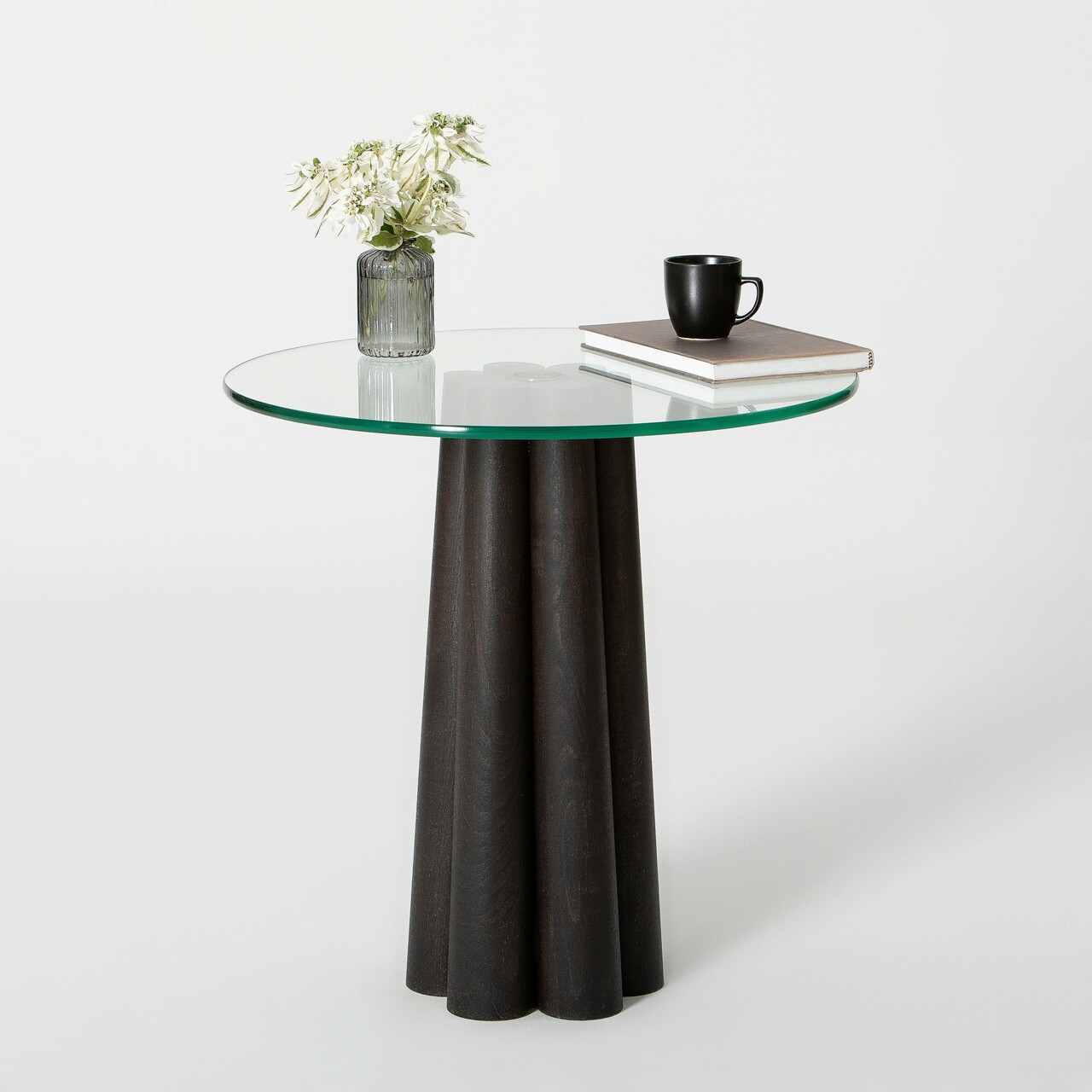 Masuta de cafea, Hanah Home, Thales, 50x50x50 cm, Transparent/Negru Masuta de cafea, Hanah Home, Thales, 50x50x50 cm, Transparent/Negru