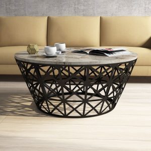 Masuta de cafea Stil White, Hommy Craft, 90x90x38 cm, alb Masuta de cafea Stil White, Hommy Craft, 90x90x38 cm, alb