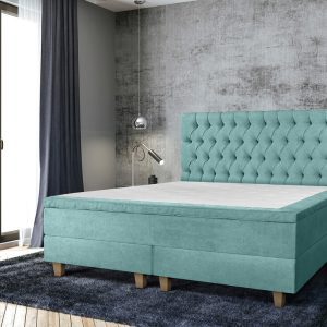 Pat matrimonial, Stockholm, Chester E, 140×200 cm, saltea tip Pocket, topper memory, Mint Pat matrimonial, Stockholm, Chester E, 140x200 cm, saltea tip Pocket, topper memory, Mint