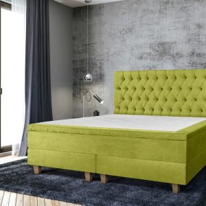Pat matrimonial, Stockholm, Chester E, 140×200 cm, saltea tip Pocket, topper memory, Verde Pat matrimonial, Stockholm, Chester E, 140x200 cm, saltea tip Pocket, topper memory, Verde