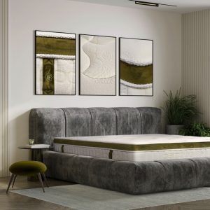 Saltea Green Future Nature Bamboo 180x200 cm, H 25 cm, Latex, Memory, Dual Confort