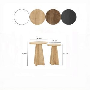 Set masute de cafea, Hanah Home, Mushroom, Maro