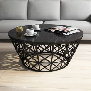 Masuta de Cafea Stil – Negru Marble Masuta de Cafea Stil - Negru Marble