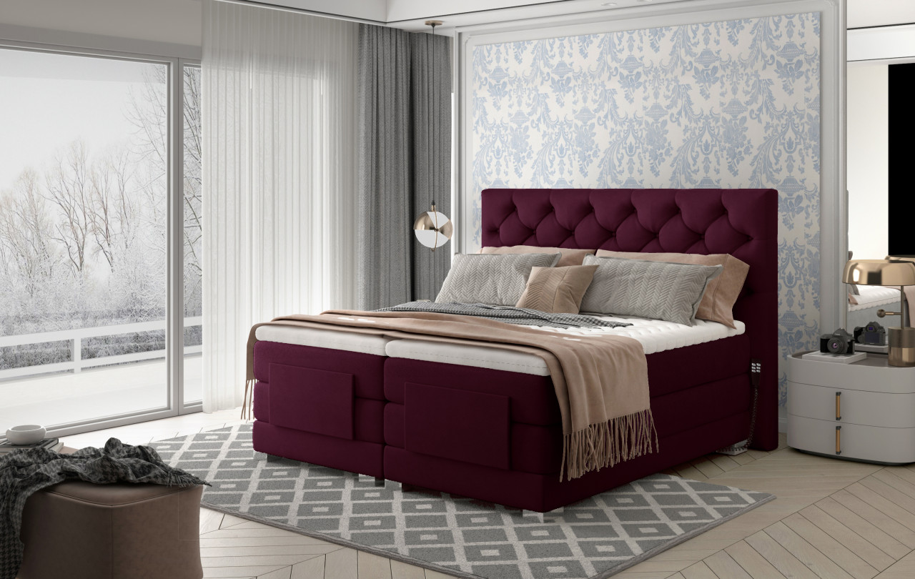 Pat boxspring Clover 180×200 cm Matvelvet 68 Pat boxspring Clover 180x200 cm Matvelvet 68