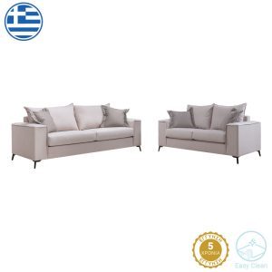 Set canapele de living Verona 2 buc 2 – 3 locuri crem mak01 – perne mocha mak03 Set canapele de living Verona 2 buc 2 - 3 locuri crem mak01 - perne mocha mak03